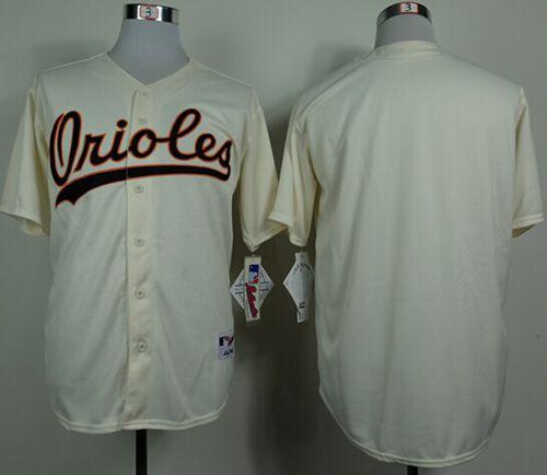 Orioles Blank Cream 1954 Turn Back The Clock Stitched MLB Jersey